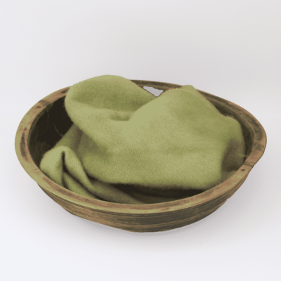 Chartreuse Green Wool by Blackberry Primitives
