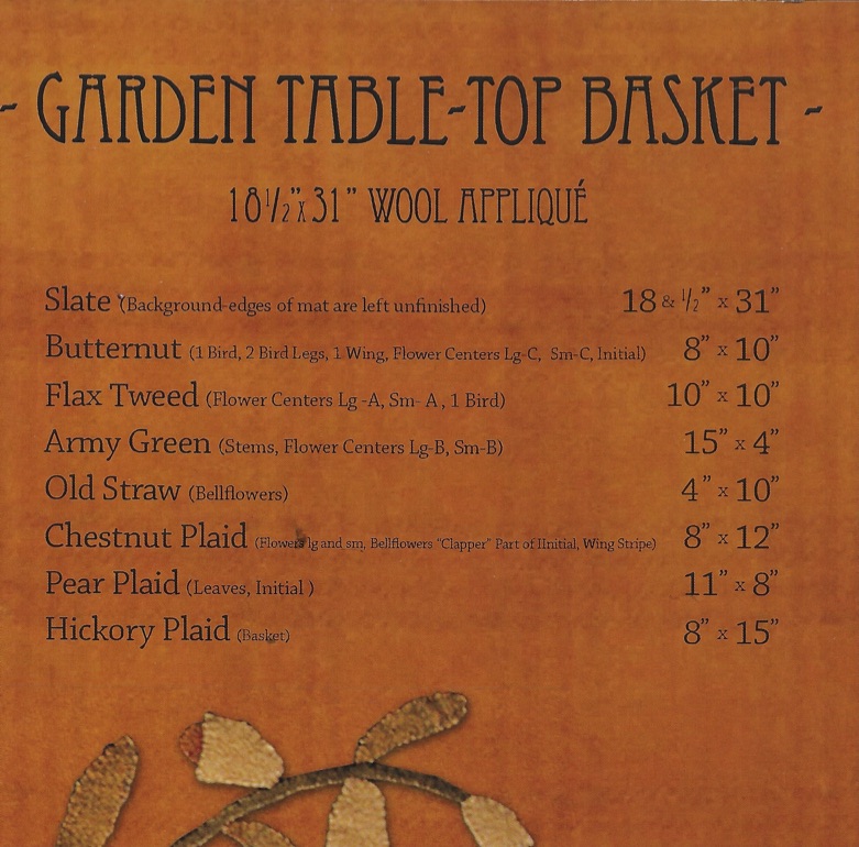Garden Table-Top Basket Maggie Bonanomi by Blackberry Primitives