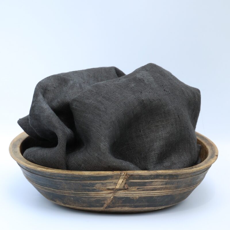 Graphite Hand Dyed Linen by Blackberry Primitives