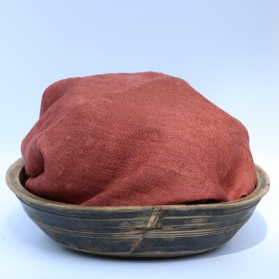 Old Red Hand Dyed Linen by Blackberry Primitives