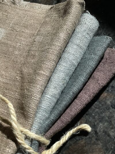 Linen bundle #10 Hand Dyed Linen by Blackberry Primitives