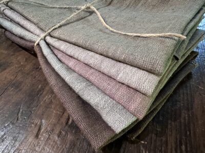 Hand Dyed Linen - Blackberry Primitives